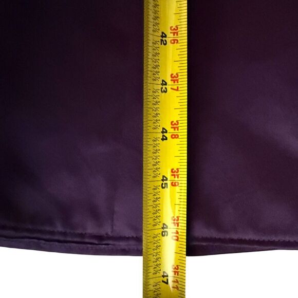 David's Bridal Plum Bridesmaid Prom Halter floor Length Dress Size 2 - Picture 10 of 12